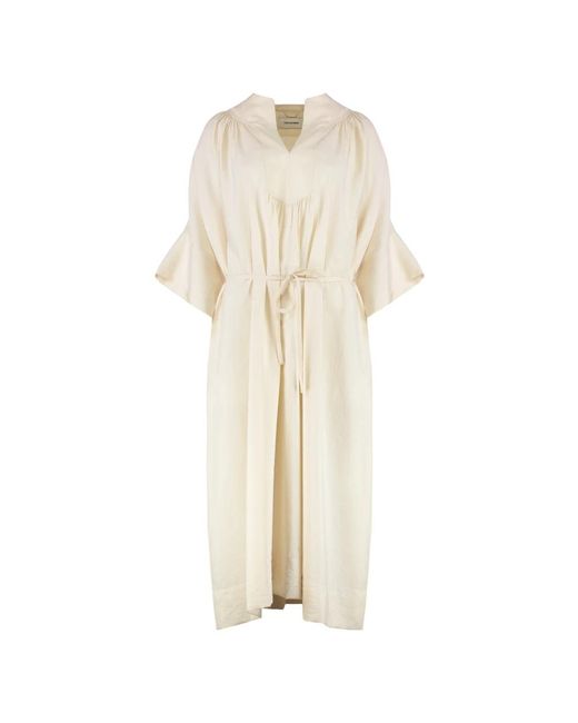 Yves Salomon Natural Midi Dresses