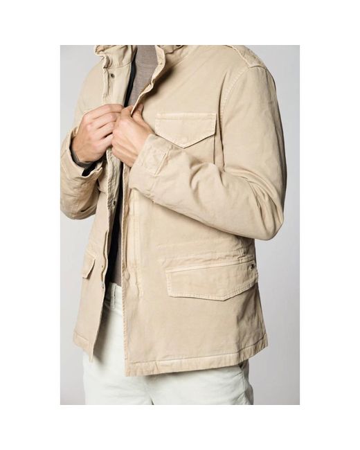 Mason's Jassen ,Katoen Field Jacket M74 in het Natural voor heren