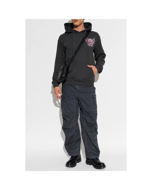 DIESEL Blue Straight Trousers for men