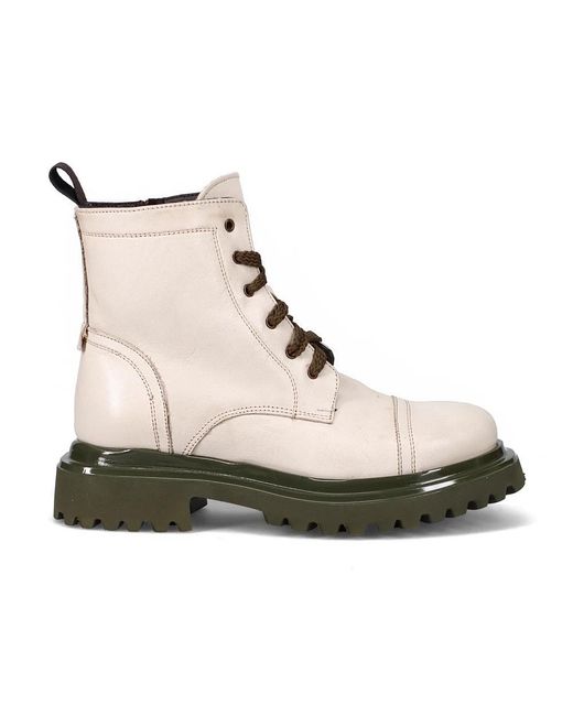 Sangiorgio Natural Lace-Up Boots