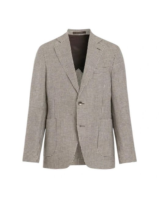 Oscar Jacobson Gray Blazers for men