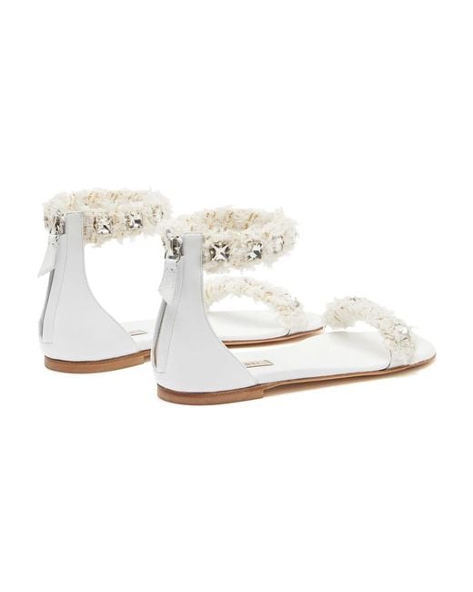 Shoes > sandals > flat sandals Casadei en coloris White