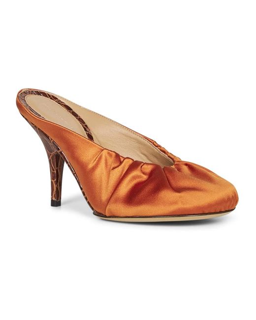 Dries Van Noten Brown Heeled Mules