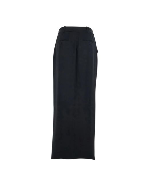Tom Ford Rokken ,Zwart ,Leer Crepe Envers Satin Tailored Skirt in het Black