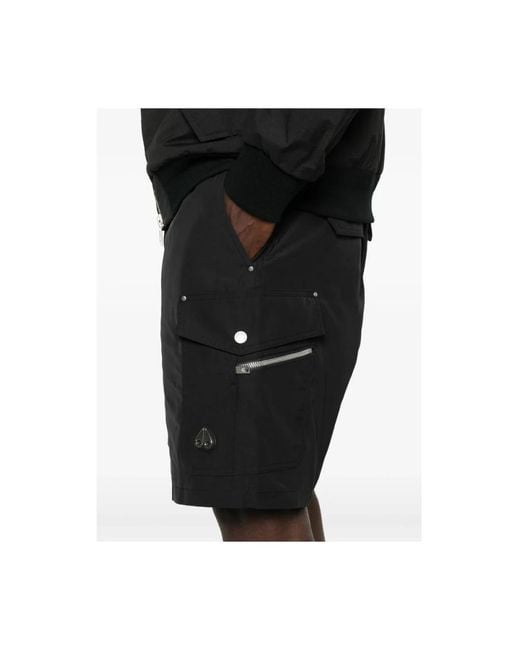 Moose Knuckles Black Casual Shorts for men