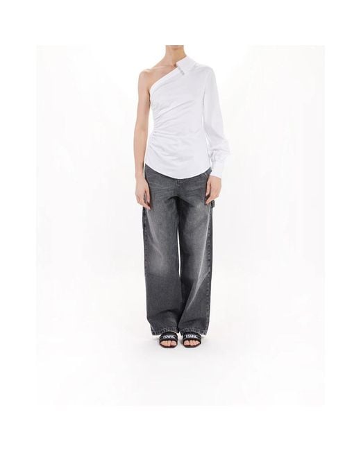 Karl Lagerfeld White Blouses