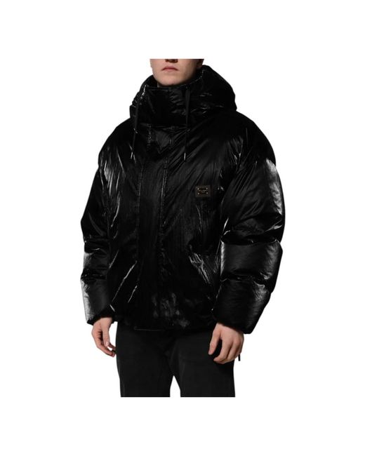 Dolce & Gabbana Black Winter Jackets for men