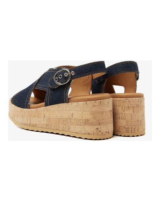 Wedges Via Vai en coloris Blue