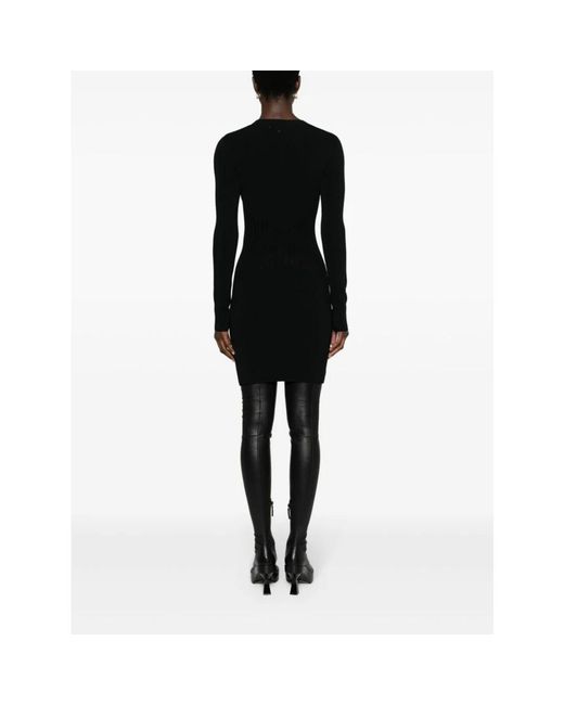 Patrizia Pepe Black Knitted Dresses