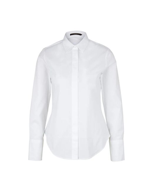 Windsor. Overhemden ,Wit ,Katoen Db 904Hx Stijlvol Model in het White