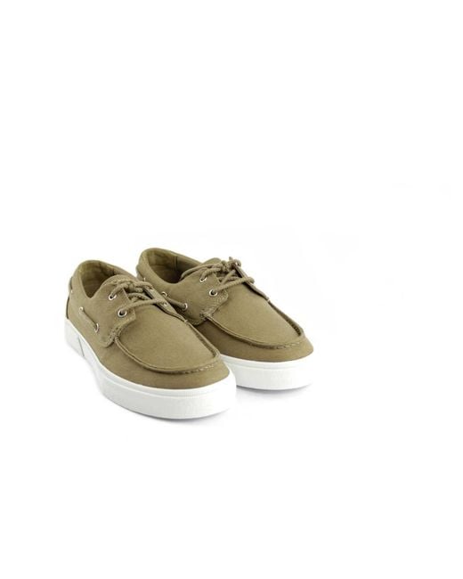 Timberland Green Boat Shoes for men