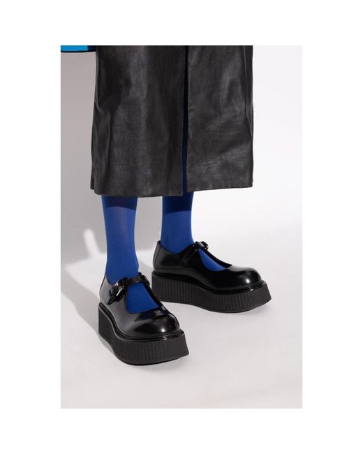 Moschino Black Ballerina Shoes