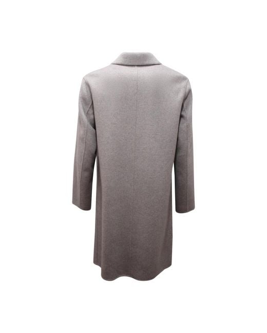 Amaranto Gray Single-Breasted Coats for men