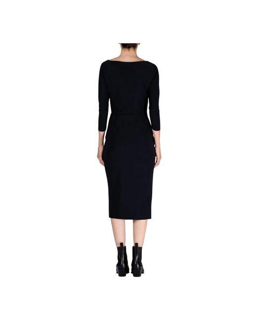 Chiara Boni Black Stretch jersey kleid