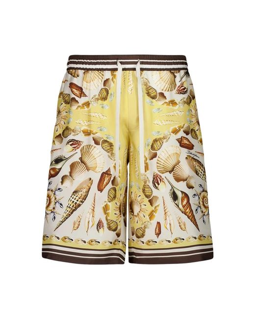 Dolce & Gabbana Metallic Casual Shorts for men