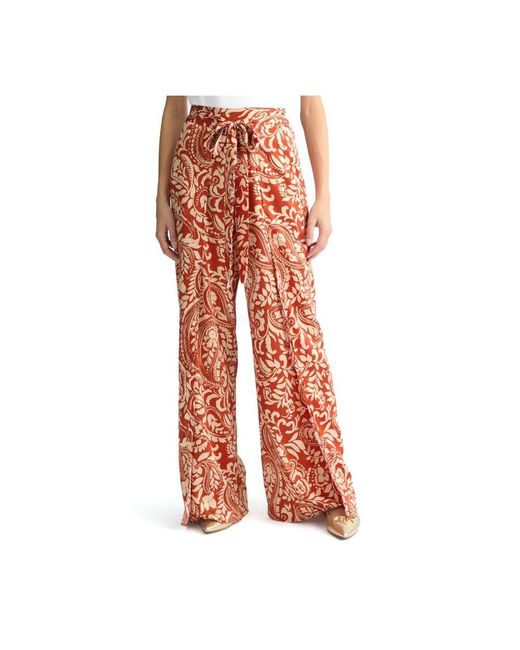 Wide Trousers Liu Jo de color Orange
