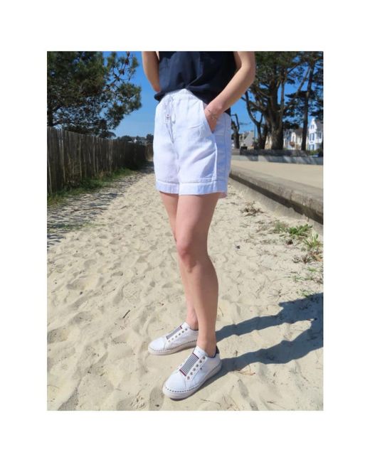 Mason's Blue Short Shorts