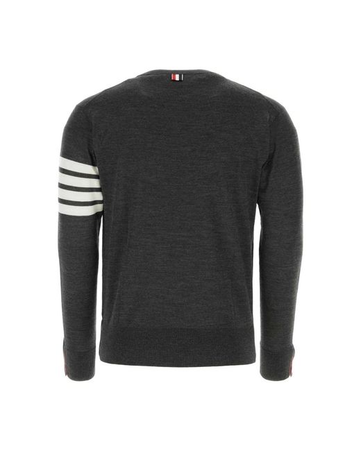 Thom Browne Black Round-Neck Knitwear for men