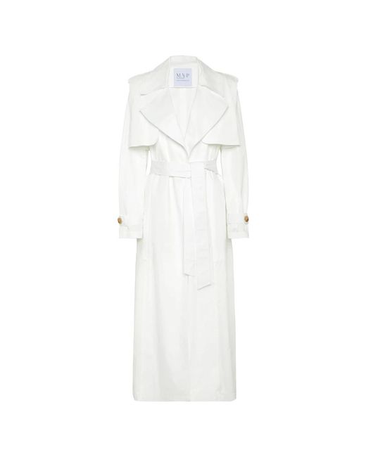 Coats > trench coats MVP WARDROBE en coloris White