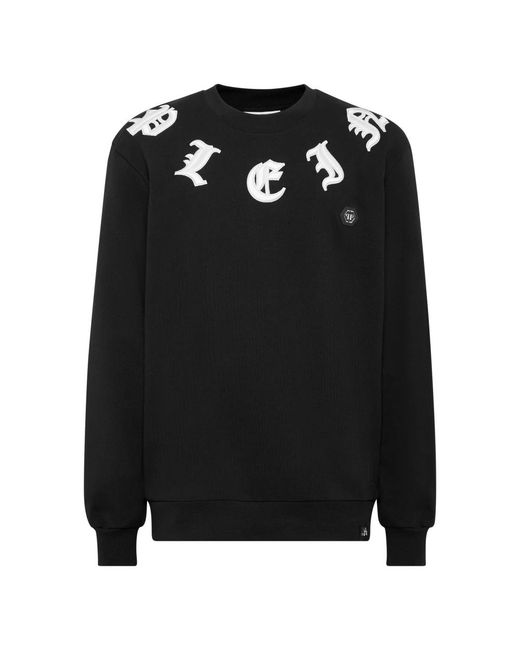 Philipp Plein Gothic Sweatshirt in het Black voor heren