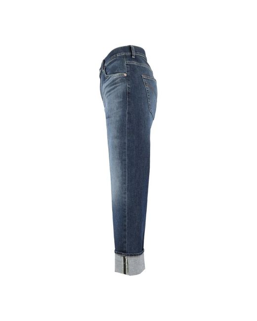 Dondup Blue Straight Fit Jeans for men