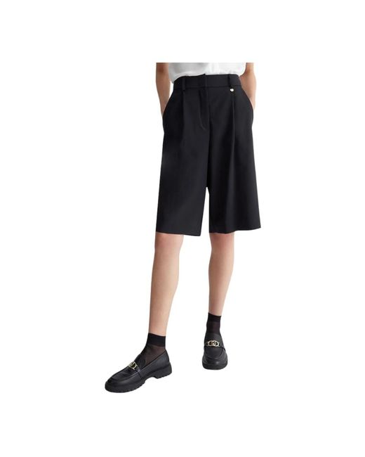 Liu Jo Black Weiche bermuda-shorts mit taschen