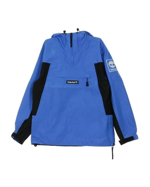 Timberland Jassen ,Blauw ,Polyester Waterdichte Windbreaker Pullover in het Blue voor heren