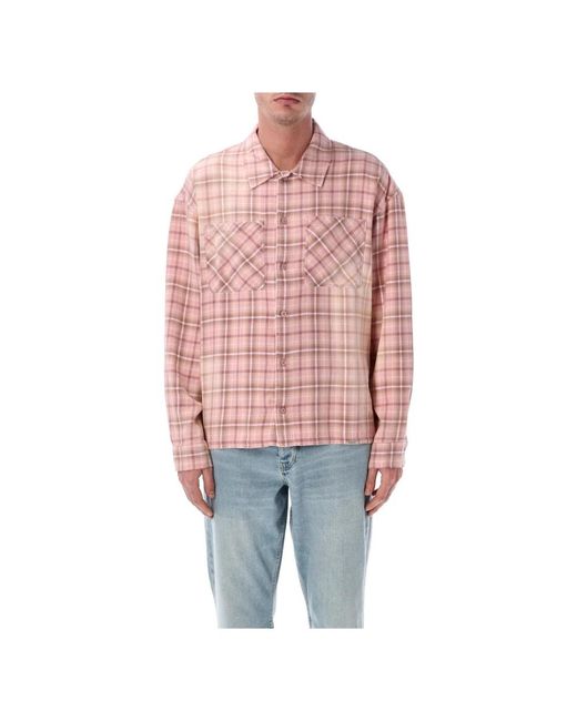 Represent Check Shirt in het Red voor heren