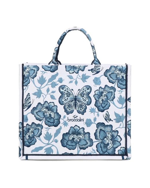 Braccialini Blue Shopping Bags