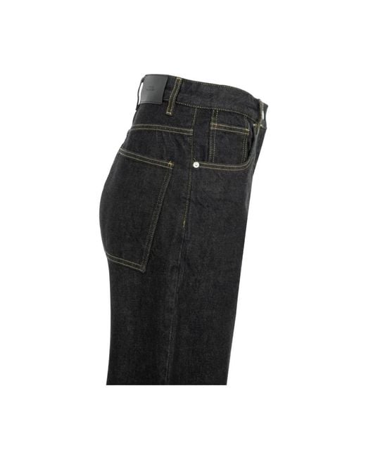 Studio Nicholson Wide Jeans in het Black