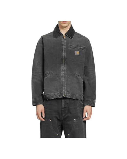 Carhartt Gray Denim Jackets for men