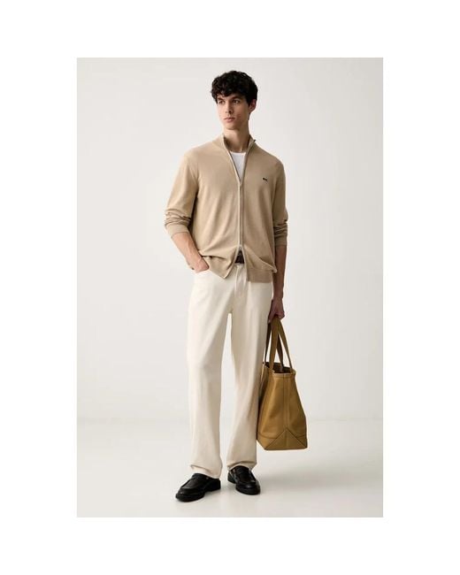 Cardigans Lacoste pour homme en coloris Natural