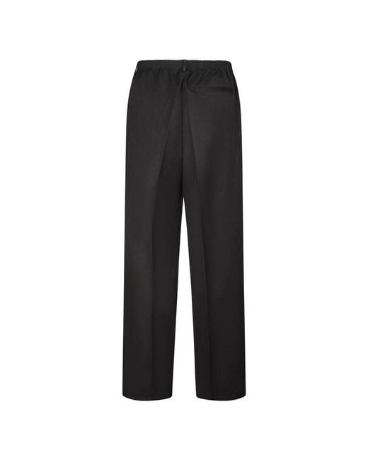 Cellar Door Black Straight Trousers for men