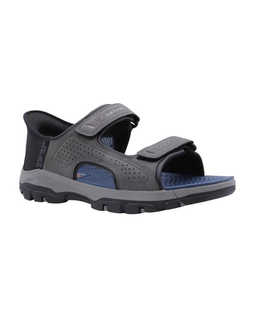Skechers Blue Flat Sandals for men