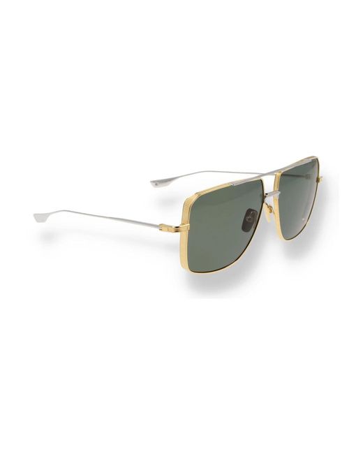 Dita Eyewear Goldene aviator sonnenbrille in Green für Herren