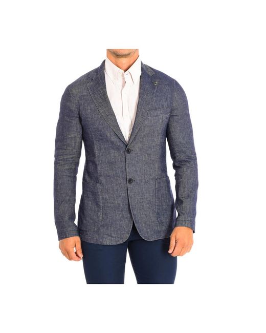 La Martina Blue Blazers for men