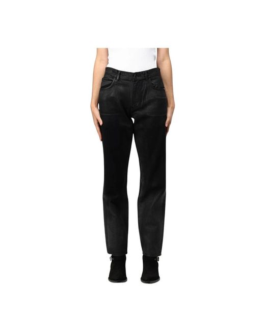 AMISH Zwarte Denim Jeans Stijlvol En Veelzijdig in het Black