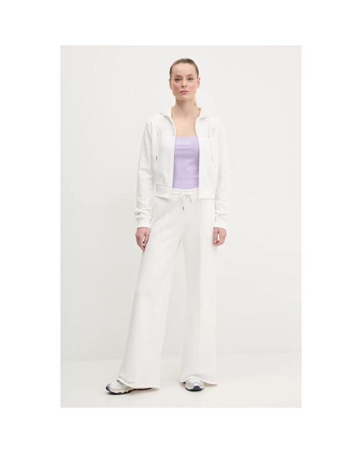 Guess Primula Rits Hoodie in het White