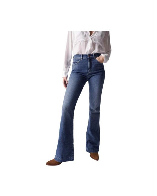 Boot-Cut Jeans di Salsa Jeans in Blue