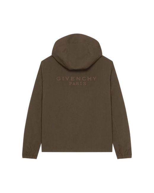 Givenchy Embroidered Paris Windbreaker in het Green voor heren