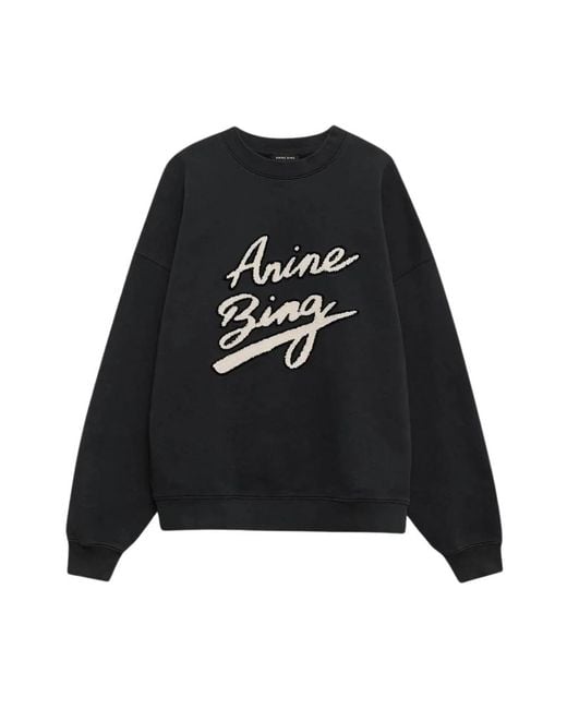 Anine Bing Black Sweatshirts