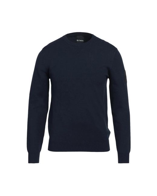 OUTHERE Blue Round-Neck Knitwear for men