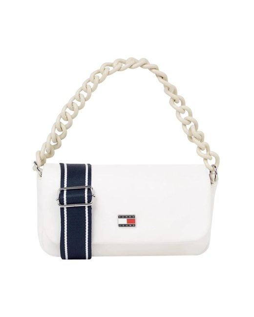 City-wide flap crossover borsa di Tommy Hilfiger in White