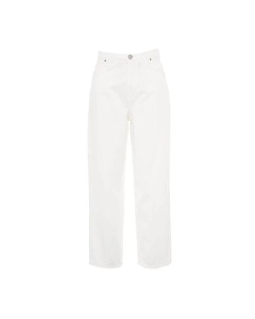 Gaelle Paris White Wide Jeans