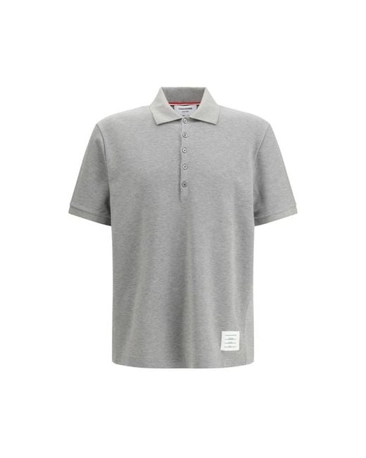 Thom Browne Gray Polo Shirts for men