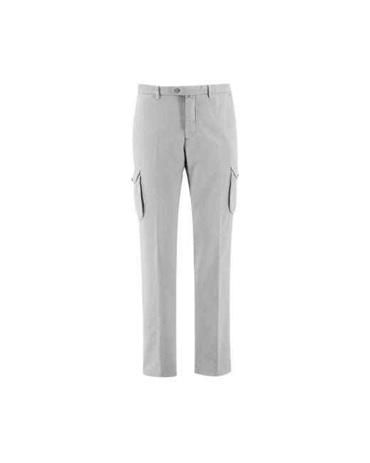 Kiton Gray Slim-Fit Trousers for men
