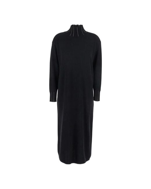 Fabiana Filippi Black Knitted Dresses