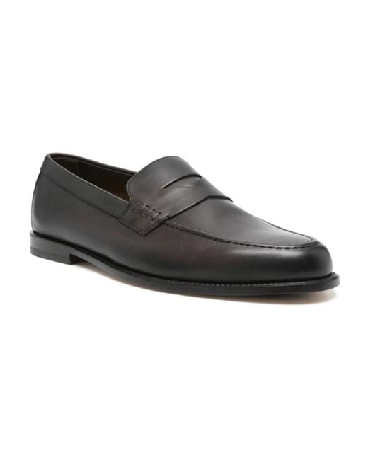 Doucal's Black Loafers for men
