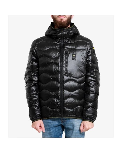 Down Jackets Blauer pour homme en coloris Black