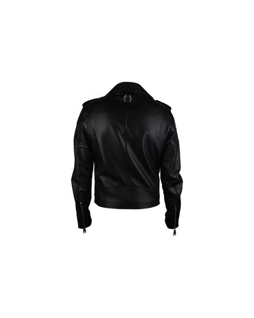 Philipp Plein Perfecto Jacket in het Black voor heren